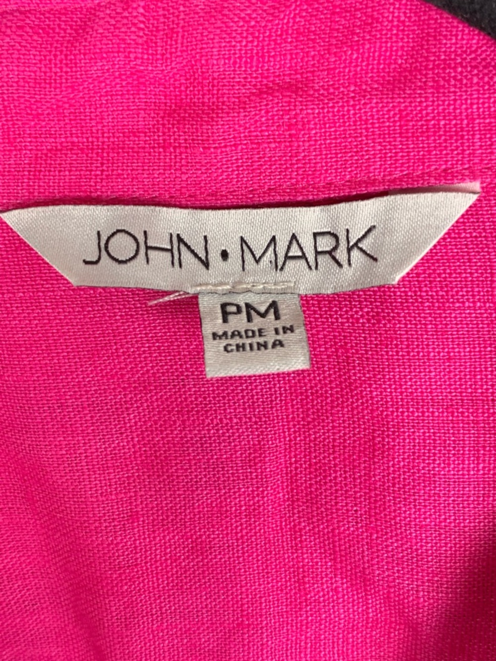 John Mark Hot Pink Textured Top - Picture 15 of 16